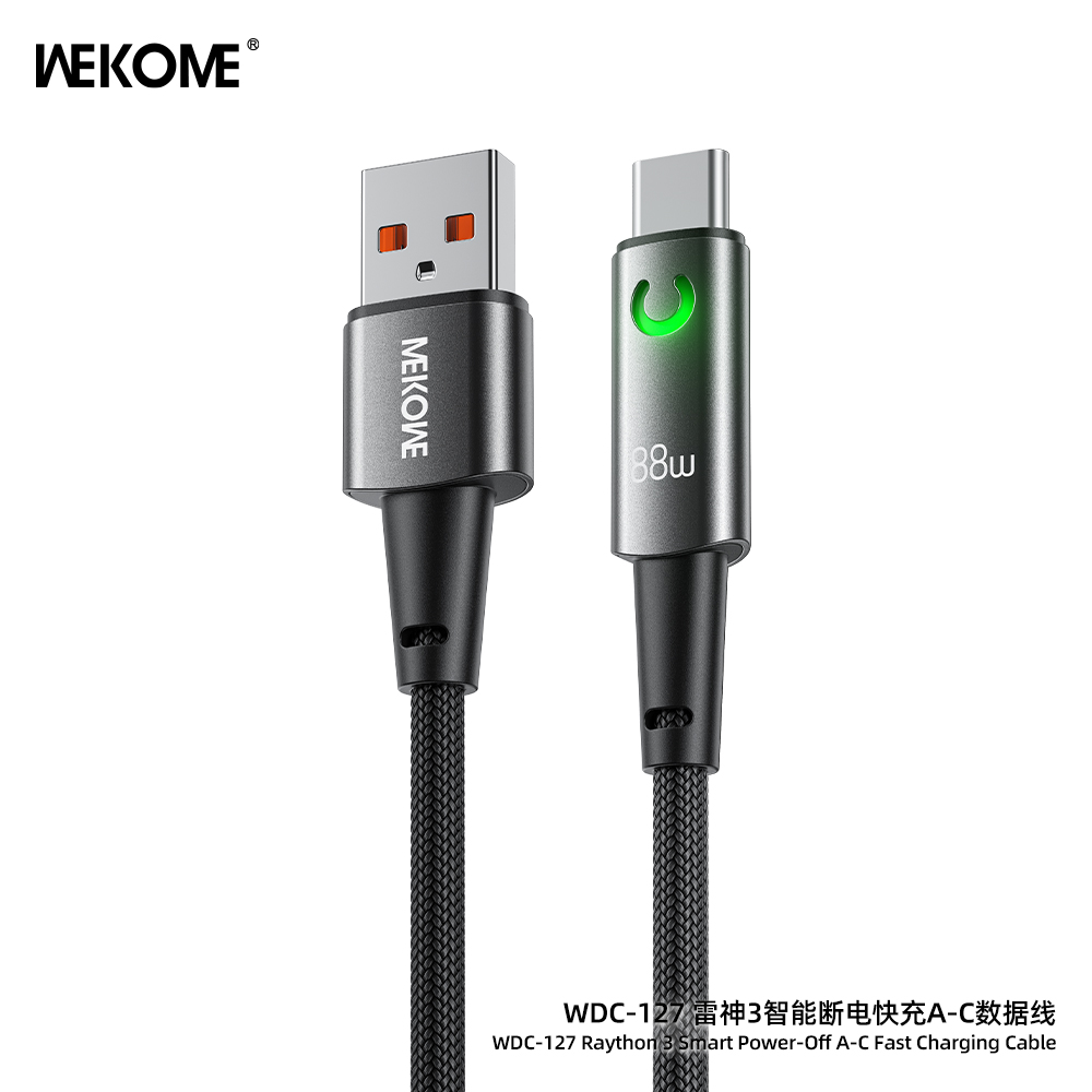  WEKOME WDC-127 Raython3 Smart Power-Off Fast Charging Cable