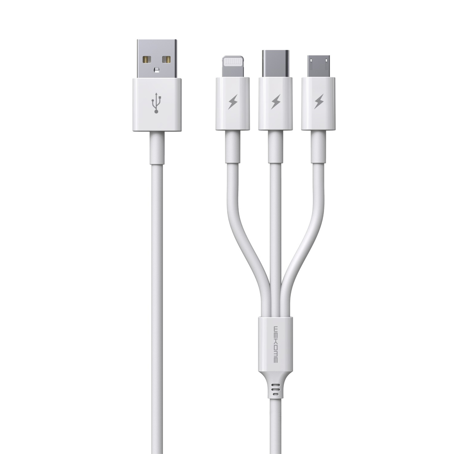 WEKOME iDeal Series 5A Max 3 in 1 TPE Charging Cable