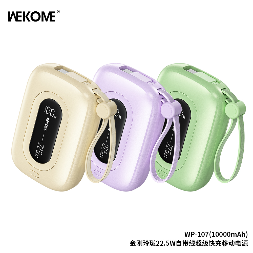 WEKOME WP-107 22.5W Cabled Super Fast Charging Power Bank