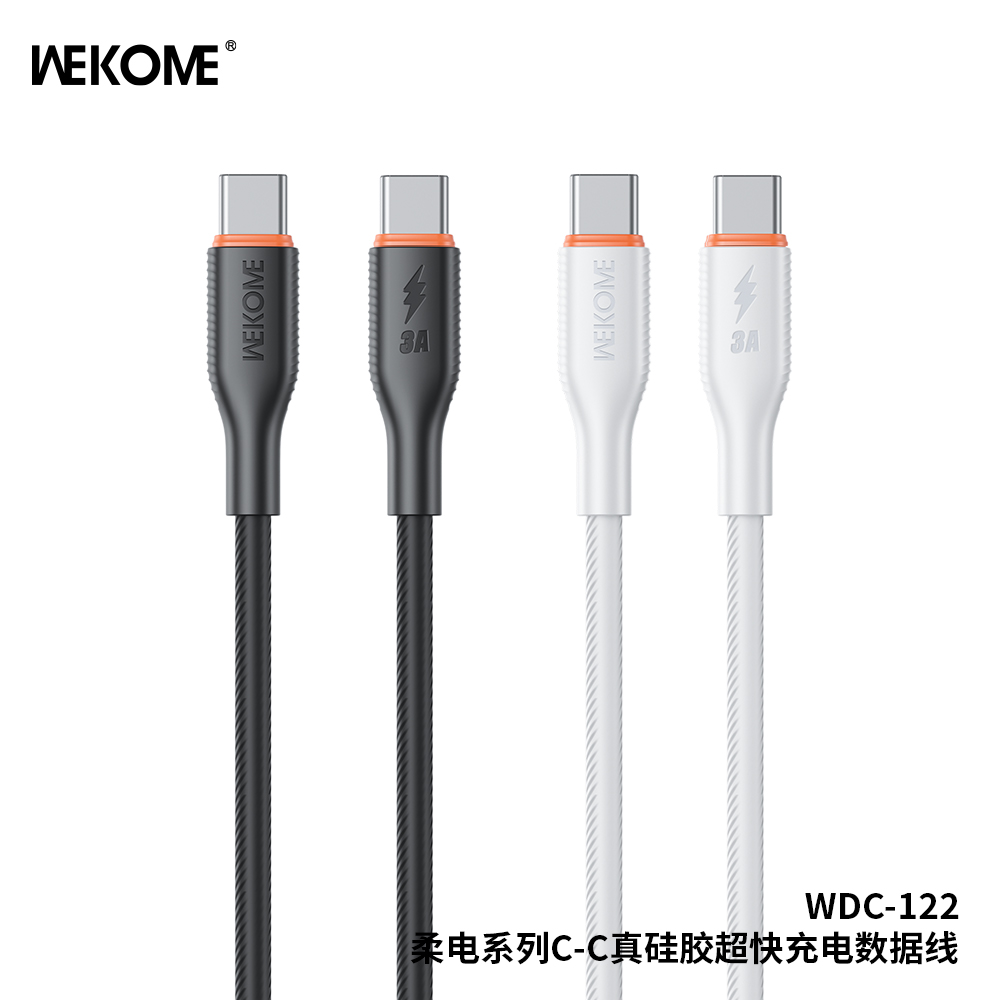 WEKOME WDC-122 Roudian Series True silicone Data cable 65W(C-C)