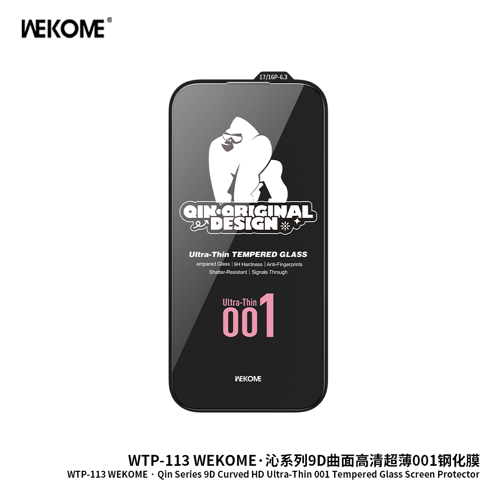 WEKOME WTP-113 KingKong 9D Curved Ultra-thin 001 Screen Protector (HD)